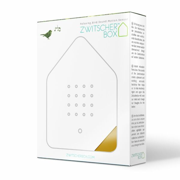 Huisje met vogelgeluiden | Zwitscherbox | Geel Huisje met vogelgeluiden | Zwitscherbox | Geel