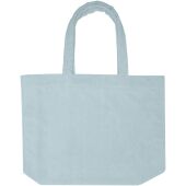 Siam GRS gerecyclede badstof stranddraagtas 13 l - Wolkenblauw