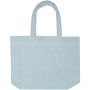 Siam GRS gerecyclede badstof stranddraagtas 13 l - Cloud Blue