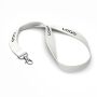 Bamboe zeefdruk lanyard Bamboe zeefdruk lanyard