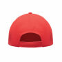 SUNNY - 5 panelen baseballpet 180gr - Wit/rood