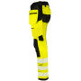 6573 Pant stretch Yellow/Black C156