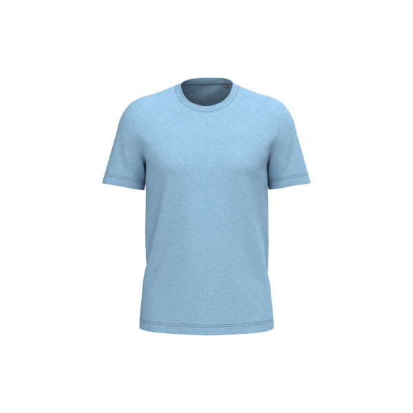 Heren T-shirt Bio190 Cloudy blue heather XS Heren T-shirt Bio190 Cloudy blue heather XS