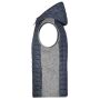 Men's Knitted Hybrid Vest light melange/anthracite melange M Men's Knitted Hybrid Vest light melange/anthracite melange M