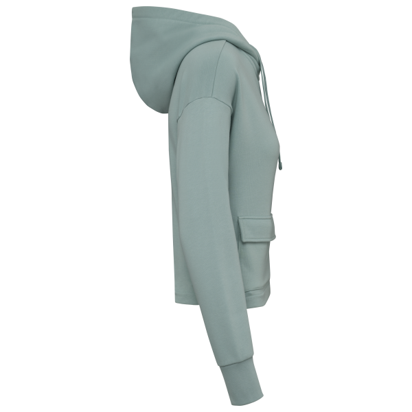 Ecologische sweatvest met capuchon French Terry Jade Green XL Ecologische sweatvest met capuchon French Terry Jade Green XL