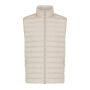 Iqoniq Meru heren gerecycled polyester bodywarmer, beige (XL)