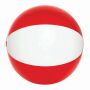 Strandbal OCEAN transparant rood, wit