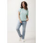 IQONIQ Yala dames lichtgewicht gerecycled katoen t-shirt, crushed mint (L)