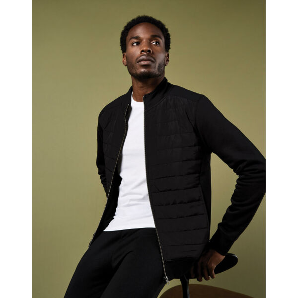 Regular Fit Quilted Full Zip Sweatshirt Regular Fit Quilted Full Zip Sweatshirt