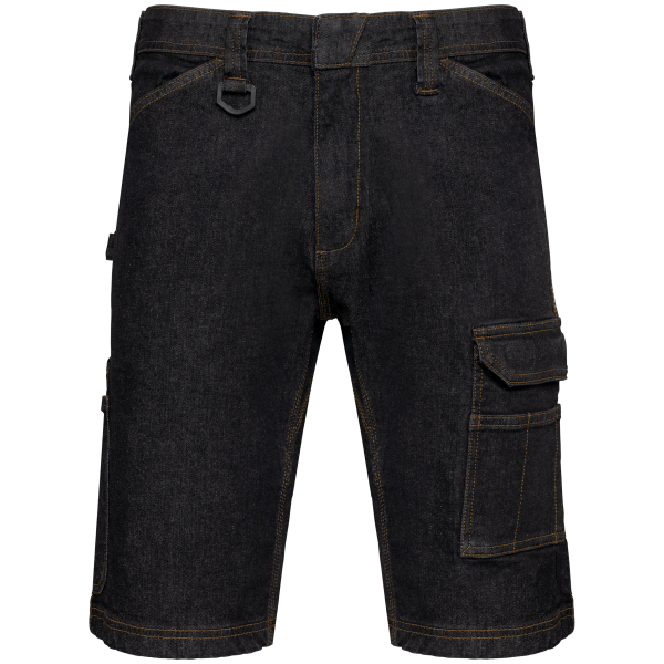 Men's multipocket denim bermuda shorts