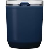 Hudson 180 ml dubbelwandige beker van gerecycled plastic - Navy