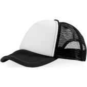 Solid black/White