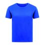 IQONIQ Yala dames lichtgewicht gerecycled katoen t-shirt, royal blue (L)