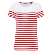 White / Red Stripe