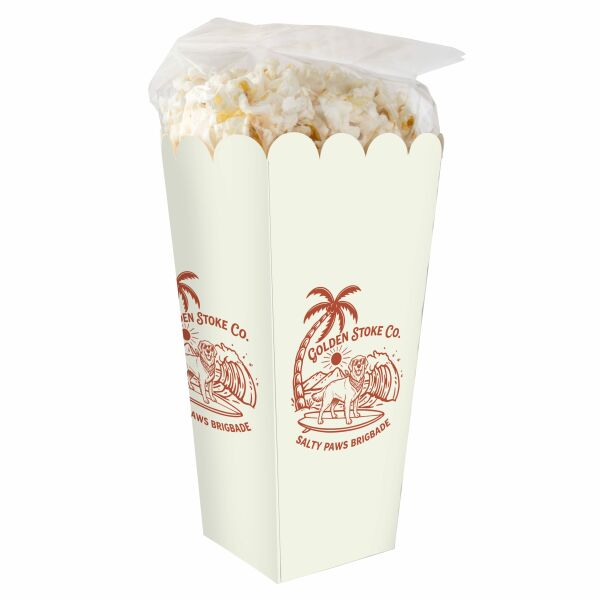 Doos met zoute popcorn Doos met zoute popcorn