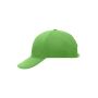 6 Panel Cap Laminated lime green one size