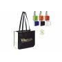 Schoudertas PP non-woven 120g/m² - Wit/transparant / Fluor assorti