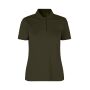 Poloshirt | biologisch kantoen| dames - Olijf, 3XL