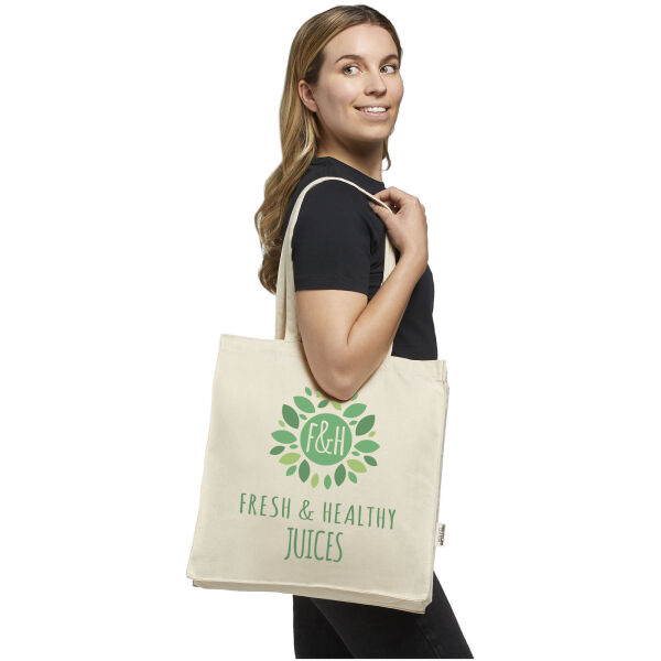Odessa 220 g/m² recycled tote bag - Natural