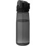 Capri 700 ml tritan sportfles - Transparant zwart