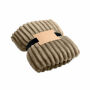 NIEVE - RPET fleece deken met patroon - Khaki