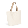 Grote, gerecyclede shopper met platte bodem Ecume / Hemp One Size