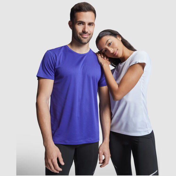 Imola short sleeve men's sports t-shirt - Fluor Coral - S