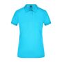 Ladies' Elastic Polo Piqué turquoise S