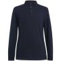 Frederick Long Sleeve Polo Shirt, Navy, M, Brook Taverner