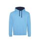 VARSITY HOODIE, HAWAIIAN BLUE/OXFORD NAVY, XXL, JUST HOODS
