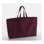 OVERSIZED CANVAS TOTE BAG, BURGUNDY, One size, WESTFORD MILL