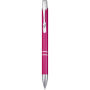 Moneta aluminium balpen (blauwe inkt) - Magenta
