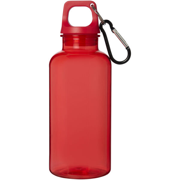 Oregon 400 ml waterfles van RCS-gecertificeerd gerecycled plastic met karabijnhaak - Rood