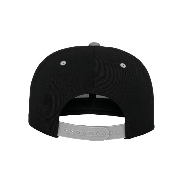 Zweifarbige Classic Snapback Cap BLACK / SILVER One Size