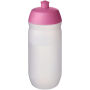 HydroFlex™ Clear knijpfles van 500 ml - Roze/Frosted transparant