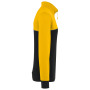 Ecologische uniseks sweater met ritskraag Black / Yellow 3XL