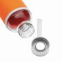 TAKE WELL - Glazen fles oranje, transparant