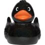 Squeaky duck classic - black/glitter