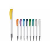 Balpen Apollo hardcolour - Wit / Donkerblauw