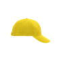 6 Panel Raver Cap Laminated sun yellow one size