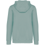 Ecologische uniseks sweater met rits en capuchon French Terry Washed Jade Green 4XL