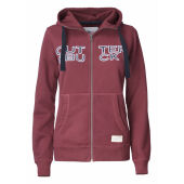 Burgundy logo