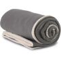 Plaid van sherpa steel grey one size
