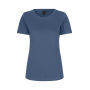 Interlock T-shirt | dames - Indigo, XL