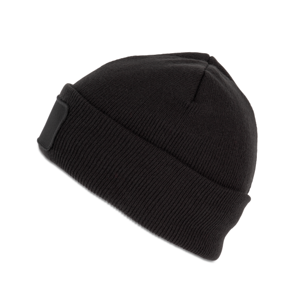 Bonnet avec patch et doublure Thinsulate™ Black One Size Bonnet avec patch et doublure Thinsulate™ Black One Size