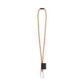 75091. SET Lanyard NAUTIC Lang (Ø 7 mm) met 55 mm D-vormige karabijnhaak en Ø 7 mm veiligheidssluiting