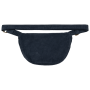 Ecologisch verwassen heuptasje van ribfluweel Washed Navy Blue One Size
