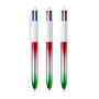 BIC® 4 Colours® Flags Collection 4 C. Flags Collection BP LP Red/Silver/Green_UP&RI white