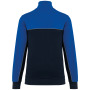 Ecologische uniseks sweater met ritskraag Navy / Royal Blue XXL