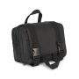 Gerecycleerde toilettas met dubbel vak Black One Size